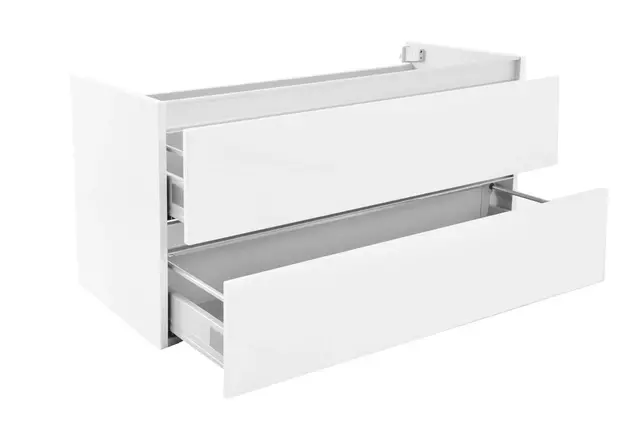 Wastafelonderkast 100cm Glans Wit⎢Wiesbaden Vision⎢onderkast met 2 laden - 38.3902 Wastafelonderkast 100cm Glans Wit⎢Wiesbaden Vision⎢onderkast met 2 laden - 38.3902