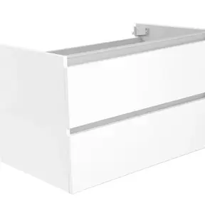 Wastafelonderkast 80cm Glans Wit⎢Wiesbaden Vision⎢onderkast met 2 laden - 38.3901