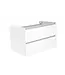 Wastafelonderkast 80cm Glans Wit⎢Wiesbaden Vision⎢onderkast met 2 laden - 38.3901