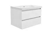 Wastafelonderkast 80cm Glans Wit⎢Wiesbaden Vision⎢onderkast met 2 laden - 38.3901