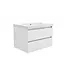Wastafelonderkast 80cm Glans Wit⎢Wiesbaden Vision⎢onderkast met 2 laden - 38.3901