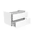 Wastafelonderkast 80cm Glans Wit⎢Wiesbaden Vision⎢onderkast met 2 laden - 38.3901