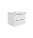 Wastafelonderkast 60cm Glans Wit⎢Wiesbaden Vision⎢onderkast met 2 laden - 38.3900