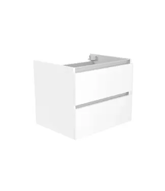 Wiesbaden Wastafelonderkast 60cm Glans Wit⎢Wiesbaden Vision⎢onderkast met 2 laden - 38.3900