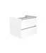Wastafelonderkast 60cm Glans Wit⎢Wiesbaden Vision⎢onderkast met 2 laden - 38.3900