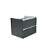Wiesbaden Wastafelonderkast 60cm Glans Grijs⎢Wiesbaden Vision⎢onderkast met 2 laden - 38.3910