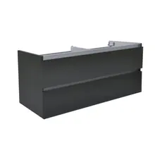 Wastafelonderkast 120cm Glans Grijs⎢Wiesbaden Vision⎢onderkast met 4 laden - 38.3913