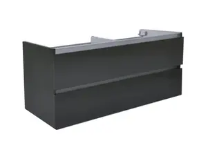 Wastafelonderkast 120cm Glans Grijs⎢Wiesbaden Vision⎢onderkast met 4 laden - 38.3913