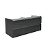 Wastafelonderkast 120cm Glans Grijs⎢Wiesbaden Vision⎢onderkast met 4 laden - 38.3913