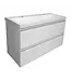 Wiesbaden Ondiep Wastafelonderkast 100cm Glans Wit⎢Wiesbaden Shall⎢Onderkast met 2 laden - 38.4010