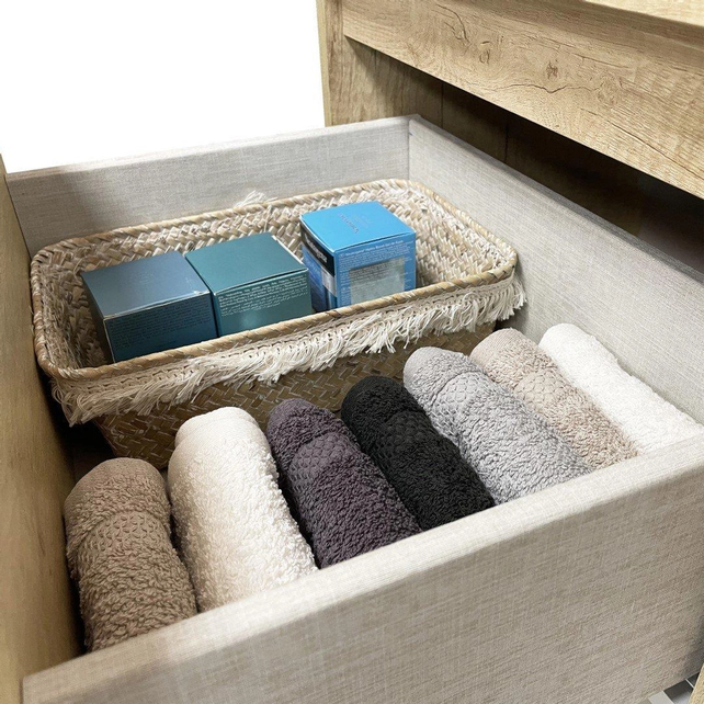 Wiesbaden Badkamermeubel Mini 45x35cm Glans Wit- Onderkast met 2 laden en wastafel keramiek - 38.4304