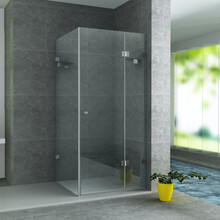 Douchecabine Portavole 90x90 cm Draaideur Profielloos - 195cm - 8mm veiligheidsglas met Nano-coating