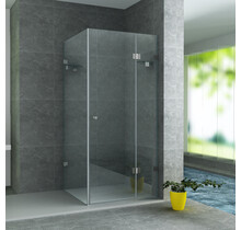 Douchecabine Portavole 80x80 cm Draaideur Profielloos - 195cm - 8mm veiligheidsglas met Nano-coating
