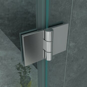 Douchecabine Portavole 80x80 cm Draaideur Profielloos - 195cm - 8mm veiligheidsglas met Nano-coating