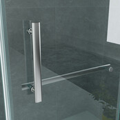 Douchecabine Portavole 120x90 cm Draaideur Profielloos - 195cm - 8mm veiligheidsglas met Nano-coating