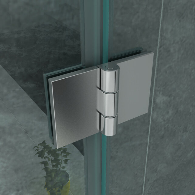 Douchecabine Portavole 120x90 cm Draaideur Profielloos - 195cm - 8mm veiligheidsglas met Nano-coating