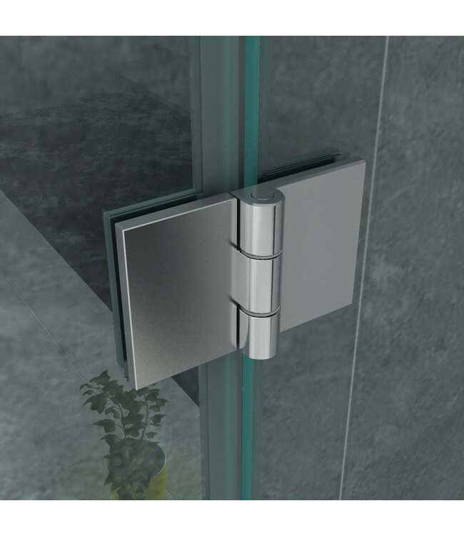 ALONI Douchecabine Portavole 120x80 cm Draaideur Profielloos - 195cm - 8mm veiligheidsglas met Nano-coating