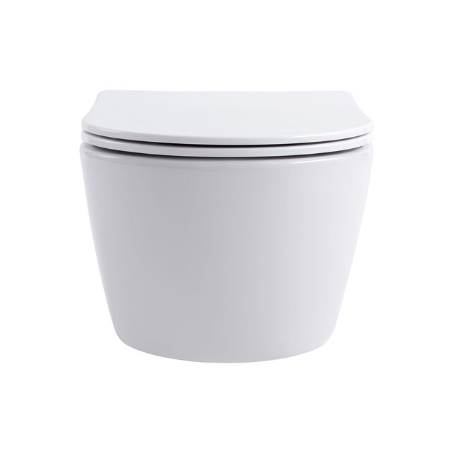 Hangtoilet Pro-Pack Mat Wit Randloos incl. Toiletbril Hangtoilet Pro-Pack Mat Wit Randloos incl. Toiletbril