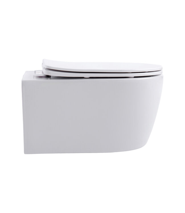 ALONI Hangtoilet Pro-Pack Mat Wit Randloos incl. Toiletbril