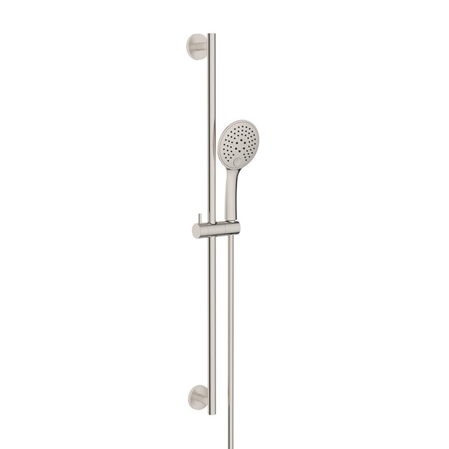 Douchestang Set Rain Geborsteld Staal glijstang 75cm met handdouche en Doucheslang - 29.3885