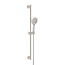 Wiesbaden Douchestang Set Rain Geborsteld Staal glijstang 75cm met handdouche en Doucheslang - 29.3885