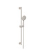 Douchestang Set Rain Geborsteld Staal glijstang 75cm met handdouche en Doucheslang - 29.3885