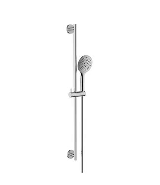Wiesbaden Douchestang Set Rain Chroom glijstang 75cm met handdouche en Doucheslang - 29.3883