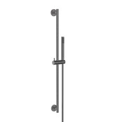 Douchestang Set Rain Gunmetal glijstang 75cm met staaf handdouche en Doucheslang - 29.3896