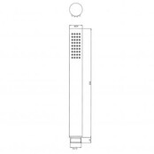 Douchestang Set Rain Geborsteld Messing glijstang 75cm met staaf handdouche en Doucheslang - 29.3895