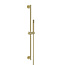 Wiesbaden Douchestang Set Rain Geborsteld Messing glijstang 75cm met staaf handdouche en Doucheslang - 29.3895