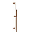 Wiesbaden Douchestang Set Rain Geborsteld brons koper glijstang 75cm met staaf handdouche en Doucheslang - 29.3897