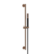 Douchestang Set Rain Geborsteld brons koper/Zwart glijstang 75cm met staaf handdouche en Doucheslang - 29.3857