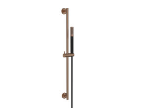 Douchestang Set Rain Geborsteld brons koper/Zwart glijstang 75cm met staaf handdouche en Doucheslang - 29.3857