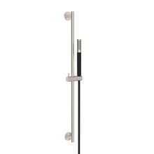 Douchestang Set Rain Geborsteld Staal / Zwart glijstang 75cm met staaf handdouche en Doucheslang - 29.3899
