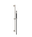 Douchestang Set Rain Geborsteld Staal / Zwart glijstang 75cm met staaf handdouche en Doucheslang - 29.3899