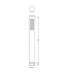 Douchestang Set Rain Chroom  / Zwart glijstang 75cm met staaf handdouche en Doucheslang - 29.3898
