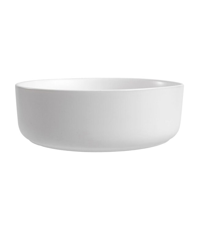 Opbouw Waskom Aloni Loop Rond Glans Wit - Keramsich 35x35x12cm