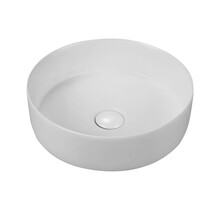 Opbouw Waskom Aloni Loop Rond Glans Wit - Keramsich 35x35x12cm