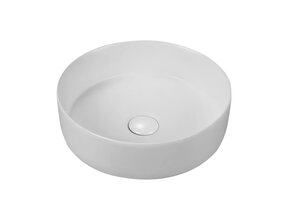 Opbouw Waskom Aloni Loop Rond Glans Wit - Keramsich 35x35x12cm