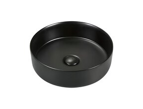 Opbouw Waskom Aloni Loop Rond Mat Zwart - Keramsich 35x35x12cm