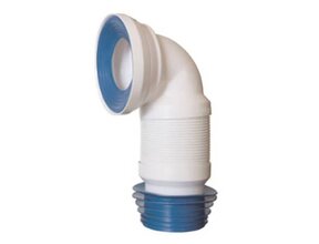 Wc aansluitstuk Bocht Flexibel - 90° Aansluiting Conisch Ø90-110