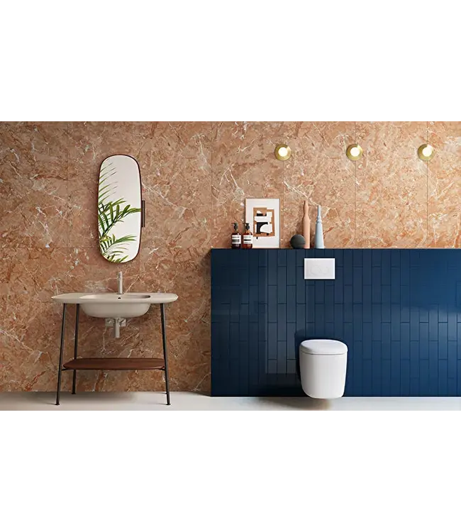 Vloertegel - Wandtegel 60x120  Marmerlook Zalm⎢Vitra MarmoMix R10A