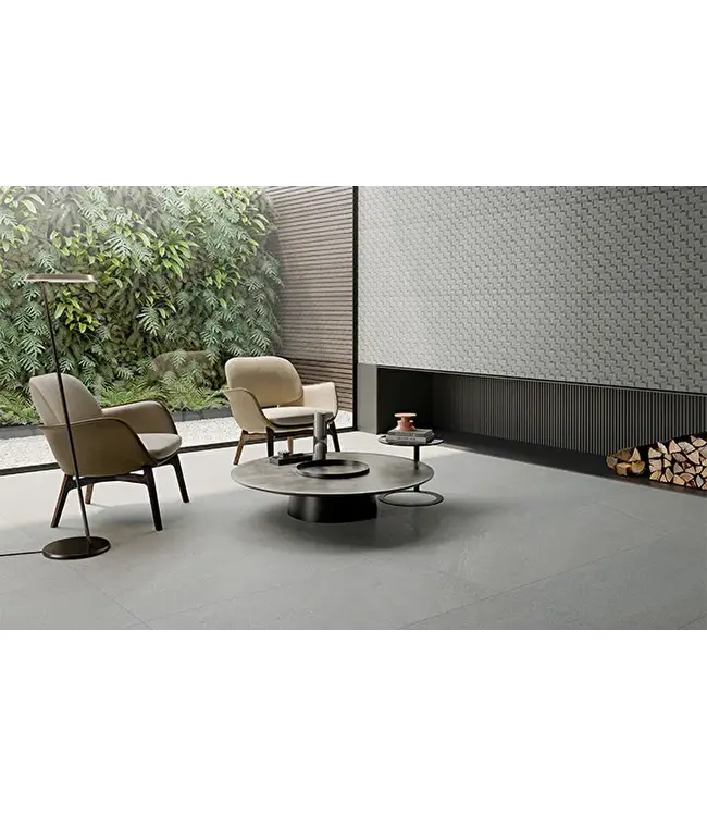 Vloertegel - Wandtegel 60x120 Beton Grijs⎢Vitra Ardesia Stone R10B