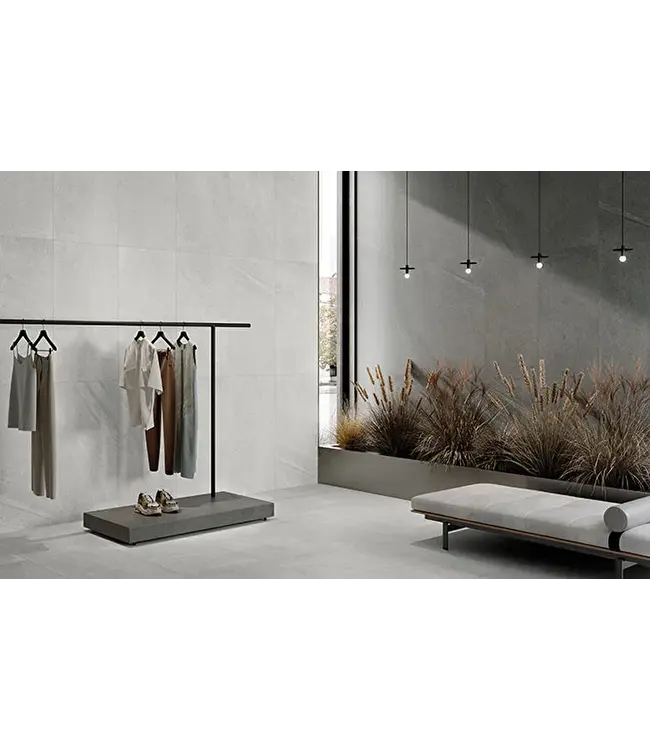 Vloertegel - Wandtegel 60x120 Beton Grijs⎢Vitra Ardesia Stone R10B