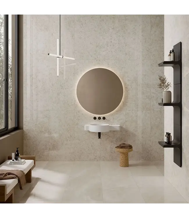 Vloertegel - Wandtegel 60x120 Marmerlook Creme⎢Vitra City Marble
