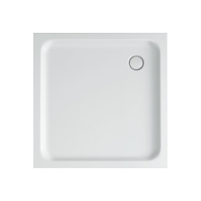 Douchebak Glossy 80x80x4cm Acryl Wit CreavitÂ Aloni Laag Vierkant