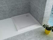 Douchebak Glossy 80x80x4cm Acryl Wit CreavitÂ Aloni Laag Vierkant