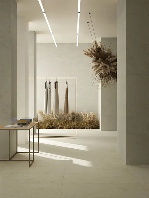 Vloertegel - Wandtegel 60x120 marmerlook Licht Crème⎢Vitra lightstone Terrecrude - R10A