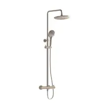 Doucheset opbouw Vitra AquaHeat Bliss Geborsteld Nikkel Compleet - Ø24cm Hoofddouche met standen