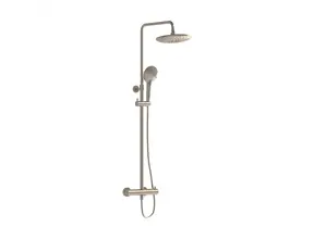 Doucheset opbouw Vitra AquaHeat Bliss Geborsteld Nikkel Compleet - Ø24cm Hoofddouche met standen